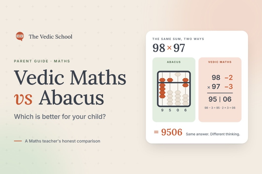 Vedic Maths vs Abacus: Which Is Better for Your Child? A Maths Teacher's Honest Comparison